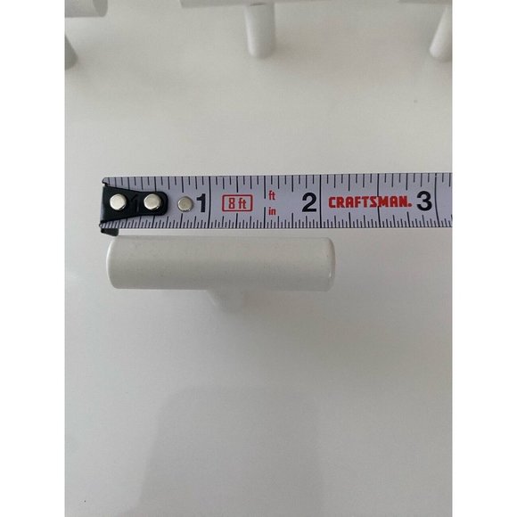 Simple Kitchen Cabinet Pulls White Cupboard Round T Bar Handle Drawer 2" New - Picture 7 of 16